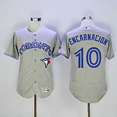 Toronto Blue Jays #10 Edwin Encarnacion Gray 2016 Flexbase Collection Stitched Jersey,baseball caps,new era cap wholesale,wholesale hats